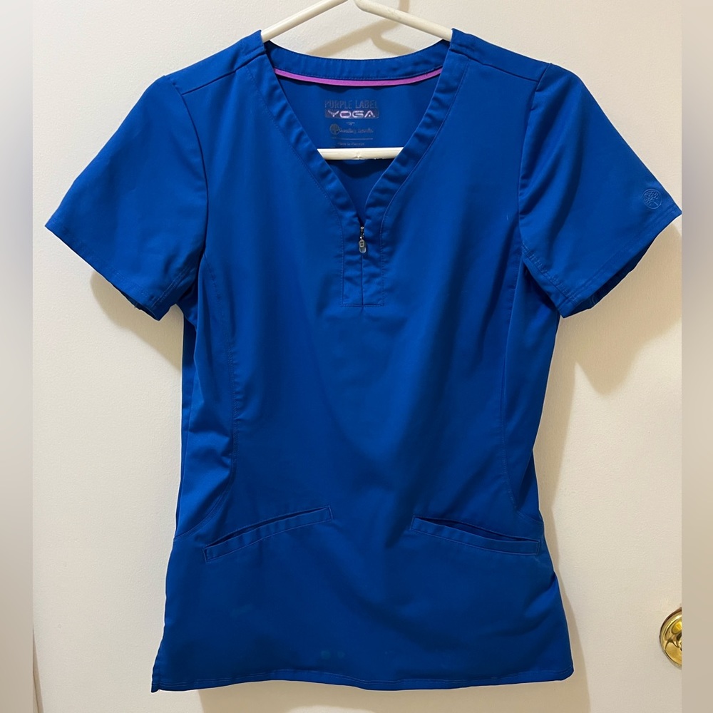Purple Label Yoga scrub top